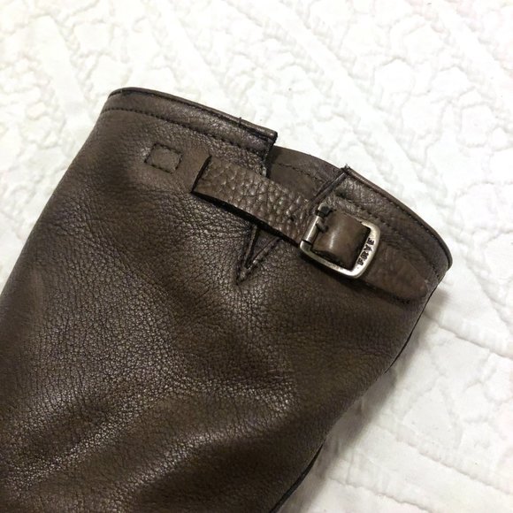 Frye Veronica Short Slouch Tall Boots Smoke, size 8 - Picture 4 of 10